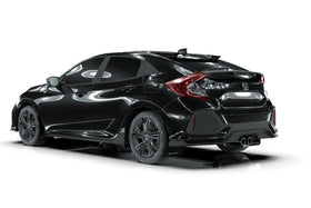 Rally Armor 17-21 Honda Civic Sport/Sport Touring Black UR Mud Flap w/White Logo - 0
