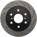 StopTech 05-10 GMC Sierra (w/ Rear Drum) / 07-09 GMC Yukon Rear Right Slotted & Drilled Rotor-7