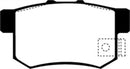 EBC 02-04 Honda CR-V 2.4 Greenstuff Rear Brake Pads-2