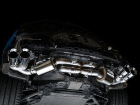 AWE Tuning 2020 Chevrolet Corvette (C8) Touring Edition Exhaust - Quad Chrome Silver Tips - 0