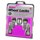 McGard Wheel Lock Bolt Set - 4pk. (Radius Seat) M14X1.5 / 17mm Hex / 26.7mm Shank Length - Black-1