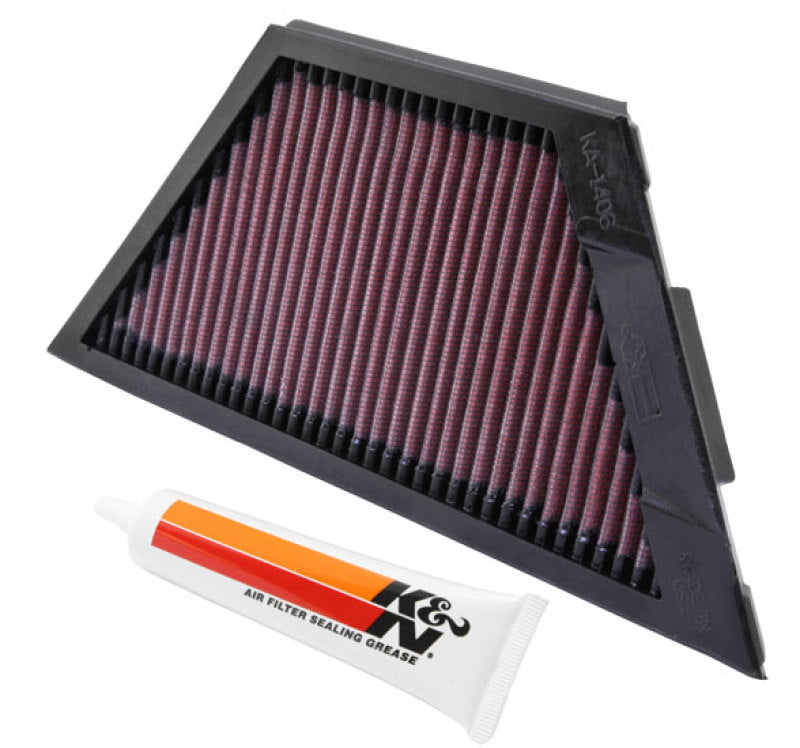 K&N Kawasaki ZX1rR Ninja/ZZR1400/1400GTR/ZX14R 11.25in O/S L x 4.75in O/S W Replacement Air Filter - 0