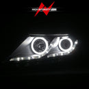 ANZO 2011-2013 Kia Optima Projector Headlights w/ Halo Black (CCFL)-5