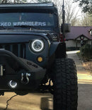 Oracle 07-18 Jeep Wrangler JK Switchback LED Halo Headlights - Amber/White - Switchback-5