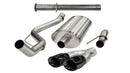 Corsa 2011-2014 Ford F-150 Raptor 6.2L V8 145in Wheelbase Black Xtreme Cat-Back Exhaust-1