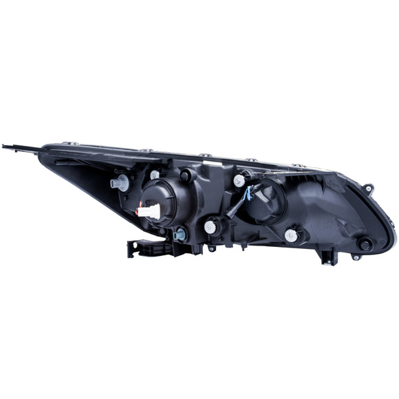 ANZO 2013-2015 Honda Accord (4dr ONLY) Projector Headlights w/ U-Bar Black