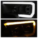 xTune Toyota Tacoma 16-18 DRL Light Bar Projector Headlights - Black PRO-JH-TTA16-LBDRL-BK-4