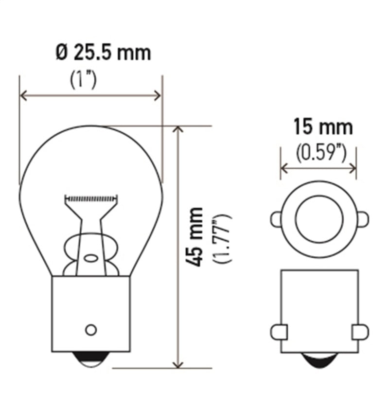 Hella Bulb 93 12V 13W BA15s S8 - 0