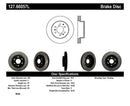 StopTech 05-10 GMC Sierra 1500 (w Rear Drum) / 07-09 GMC Yukon Front Left Slotted & Drilled Rotor-1