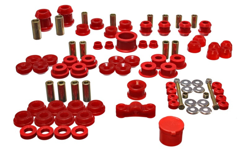 Energy Suspension 94-01 Acura Integra (except Type R) Red Hyper-Flex Master Bushing Set - 0