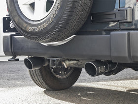 aFe Rebel Series 2.5in 409 SS Cat-Back Exhaust w/ Black Tips 2007+ Jeep Wrangler (JK) V6 3.6L/3.8L - 0