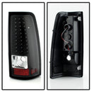 xTune Chevy Silverado 1500/2500/3500 99-02 LED Tail Lights Black ALT-ON-CS99-LED-BK-5