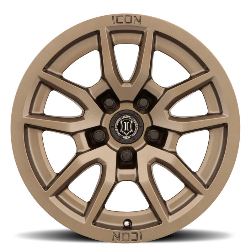 ICON Vector 5 17x8.5 5x150 25mm Offset 5.75in BS 110.1mm Bore Bronze Wheel - 0