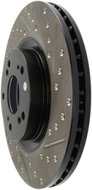 StopTech 02-06 Acura RSX Type S / 06-09 Honda Civic Si Slotted & Drilled Left Front Rotor-5