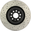 StopTech 09 VW Passat CC / 06-09 Passat Slotted & Drilled Left Front Rotor-5