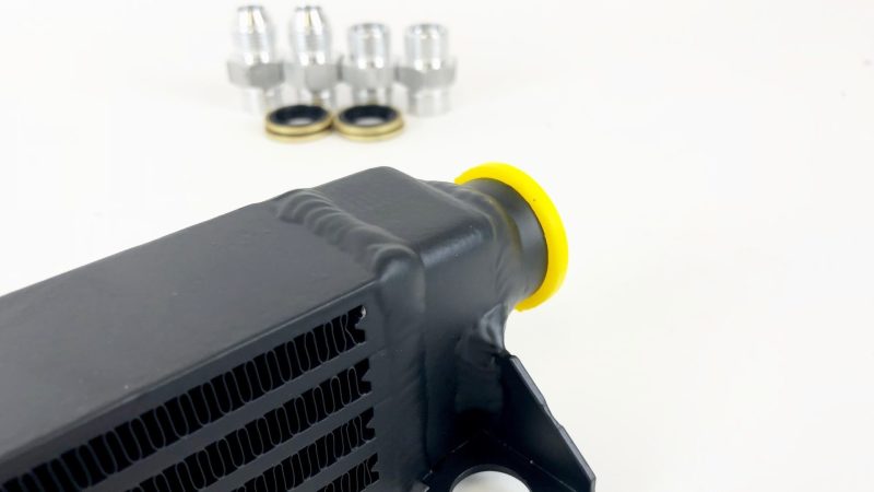 CSF 82-94 BMW 3 Series (E30) High Performance Oil Cooler w/-10AN Male & OEM Fittings - 0