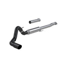 MBRP 2021+ Ford F150 2.7L/3.5L/5.0L 4in Black-Coated AL Steel Cat-Back - RACE VERSION-1