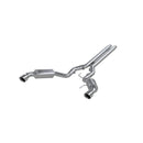 MBRP 15 Ford Mustang GT 5.0 3in Cat Back Dual Split Rear Street Version 4.5in Tips - T409-3