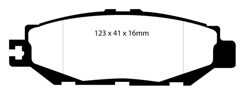 EBC 93-94 Lexus LS400 4.0 Yellowstuff Rear Brake Pads - 0