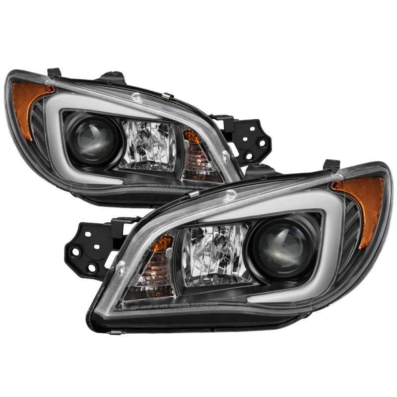 Spyder Subaru WRX 2006-2007 Projector Headlights - Halogen Only - Black PRO-YD-SWRX06-LBDRL-BK - 0