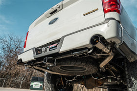 Corsa 2022-2025 Ford F-150 SuperCrew/5.5ft Bed 5.0L V8 Xtreme Cat-Back Dual Rear Exit-Black PVD - 0
