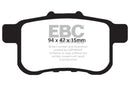 EBC 09-14 Acura TSX 2.4 Redstuff Rear Brake Pads-1