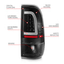 ANZO 1997-2003 Ford F-150 LED Tail Lights w/ Light Bar Black Housing Clear Lens-3