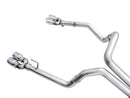 AWE Tuning 4th Gen GM 1500 6.2L 0FG Cat-Back Split Rear Exit (w/ Bumper Cutouts) - Quad Chrome Tips-16