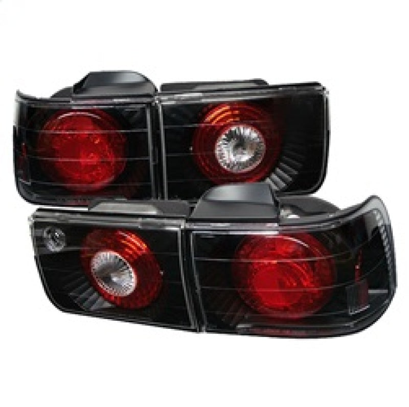 Spyder Honda Accord 92-93 4Dr Euro Style Tail Lights Black ALT-YD-HA92-4D-BK - 0