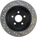 StopTech 03-09 Chrysler PTCruiser Tur / 03-05 Dodge Neon SRT-4 Rear Right Slotted & Drilled Rotor-6