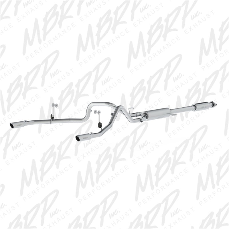MBRP 2015 Ford F-150 5.0L 3in Cat Back Dual Split Rear Exit AL Exhaust System - 0