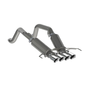 MBRP 14-19 Chevy Corvette V8 6.2L 3in T304 Dual Axle Back w/ 4in Quad Dual Wall Tips