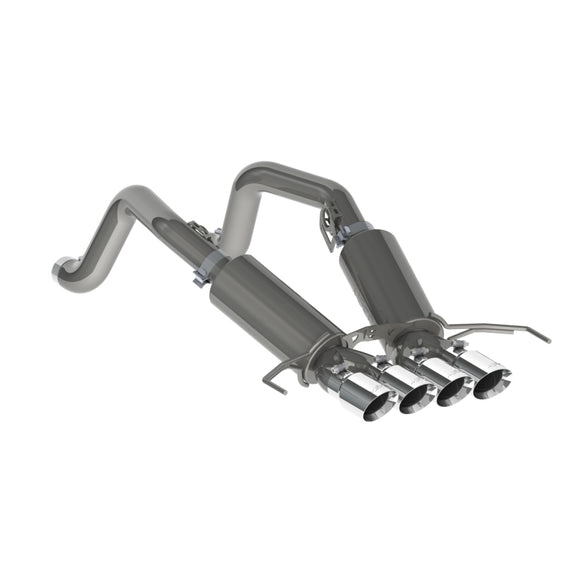MBRP 14-19 Chevy Corvette V8 6.2L 3in T304 Dual Axle Back w/ 4in Quad Dual Wall Tips