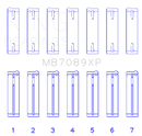 King Engine Bearings Volkswagen VR6 2.8L Performance Main Bearing Set - Size STD-1