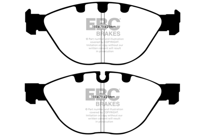 EBC 06-10 BMW M5 5.0 (E60) Redstuff Front Brake Pads