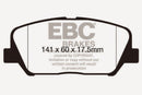EBC 12-15 Hyundai Veloster 1.6 Turbo Redstuff Front Brake Pads-2