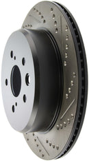 StopTech Slotted & Drilled Sport Brake Rotor Left Rear 13-14 Lexus GS300/350/400/430-2