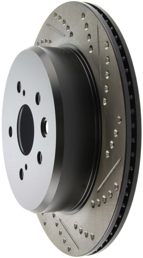 StopTech Slotted & Drilled Sport Brake Rotor Left Rear 13-14 Lexus GS300/350/400/430 - 0