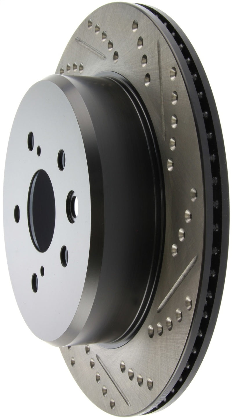 StopTech Slotted & Drilled Sport Brake Rotor Left Rear 13-14 Lexus GS300/350/400/430 - 0