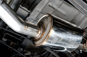 AWE Tuning 20-21 Jeep Gladiator JT 3.6L Tread Edition Cat-Back Dual Exhaust - Diamond Black Tip - 0