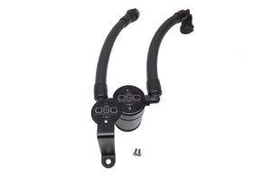 J&L 07-14 Ford Mustang GT500 Oil Separator 3.0 Passenger Side (Remote Mount) - Black Anodized - 0