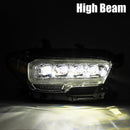 AlphaRex 16-20 Toyota Tacoma NOVA LED Projector Headlights Plank Style Black w/Activation Light-2