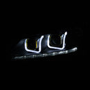 ANZO 2013-2015 Honda Accord (4dr ONLY) Projector Headlights w/ U-Bar Black-4