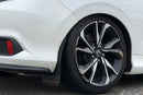 Rally Armor 16-21 Honda Civic Si Black UR Mud Flap w/White Logo-4