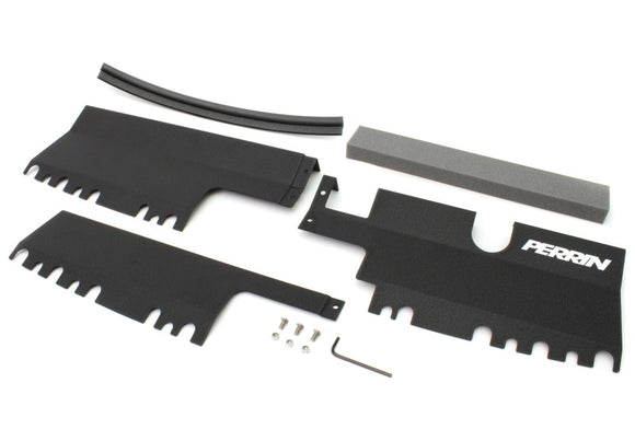 PERRIN 15-21 Subaru WRX/STI Radiator Shroud (With/Without OEM Intake Scoop) - Black