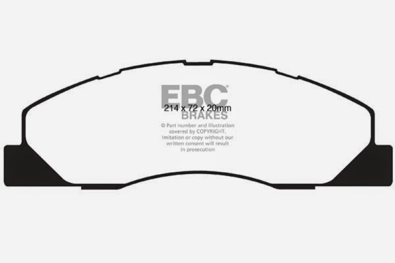 EBC 09-11 Dodge Ram 2500 Pick-up 5.7 2WD/4WD Yellowstuff Front Brake Pads - 0