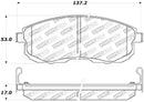 StopTech Performance 02-05 Infiniti G35 / 07-09 Nissan Altima/Sentra / 6/02-05 350Z Front Brake Pa-1
