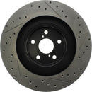 StopTech 13-18 Lexus GS350 Slotted & Drilled Front Right Rotor-3