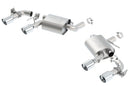 Borla 16 Chevy Camaro SS 6.2L w/ Dual NPP Atak Quad RD RL Tips Dual Exit Rear Section Exhaust-1