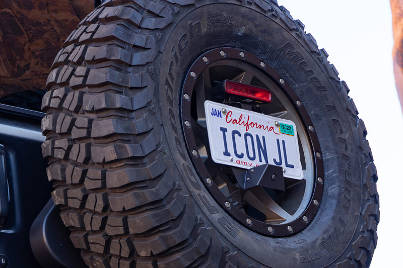 ICON 2018+ Jeep Wrangler JL License Relocation Kit - 0